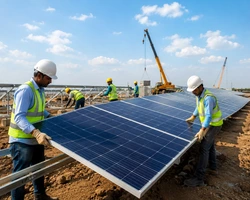 Build-Own-Operate-Transfer model for developing, managing, and transferring renewable energy infrastructure projects.